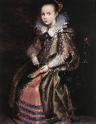 Elisabeth (or Cornelia) Vekemans as a Young Girl re VOS, Cornelis de